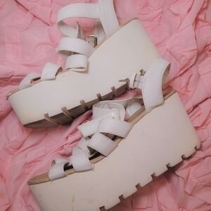 White Platform Sandals